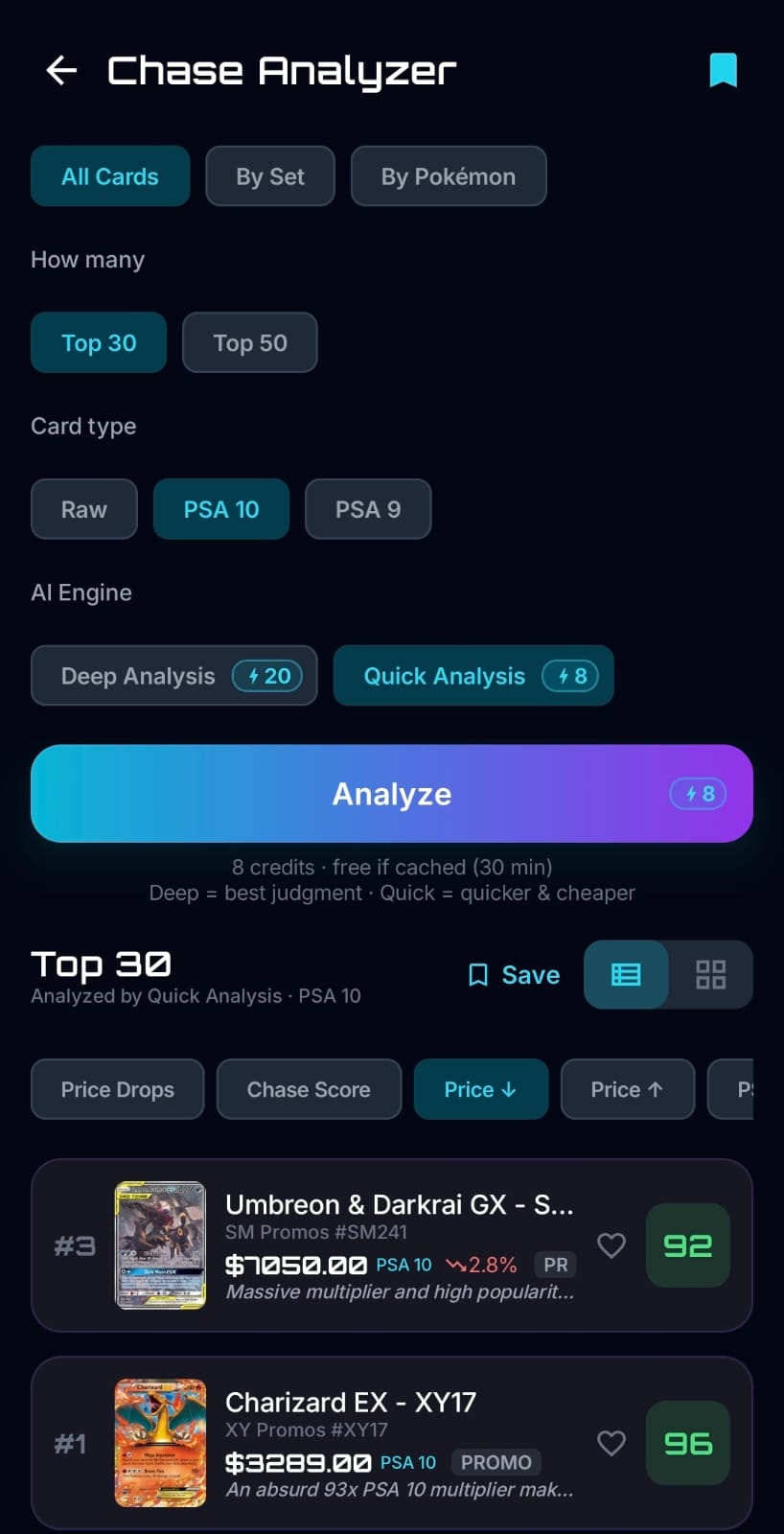 Chase Analyzer